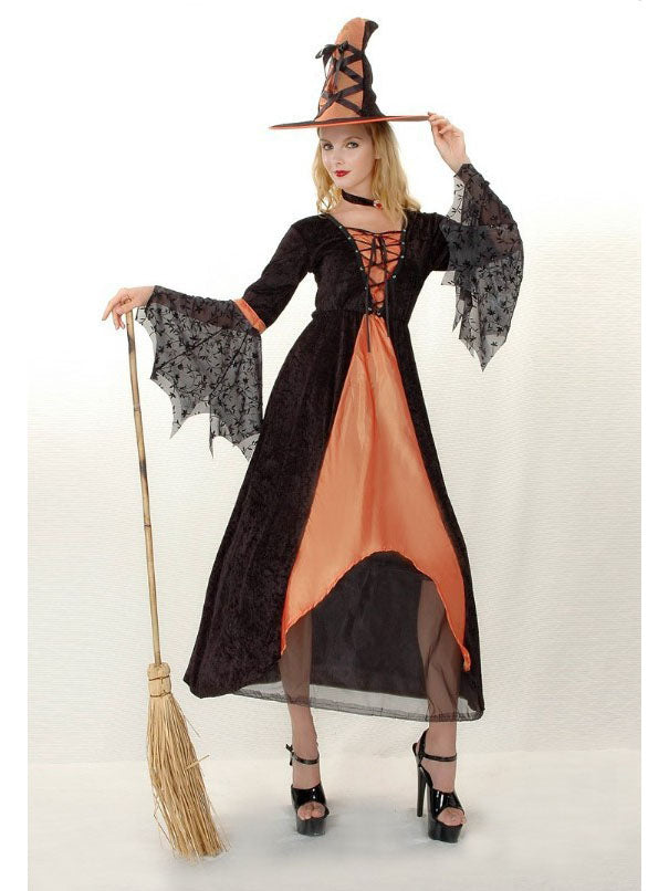 Orange demonic witch hat