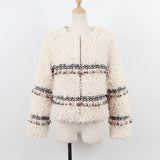 Fashion Ethnic Style Short Autumn And Winter Fringed Plush Coat