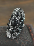 Bohemian Retro Metal Court Exaggerated Index Finger Ring