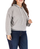 Casual Fashion Large Size Hooded Drawstring Sweater
