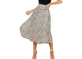 Fashion High Waist Wild Chiffon Floral Skirt