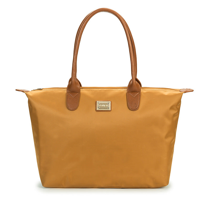 Solid Color Simple Retro Oxford Leather Tarpaulin Bag