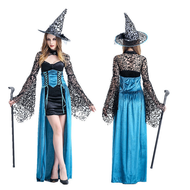 Halloween Costume Game Uniform Witch Cosplay Long Role Play Party Masquerade Costume