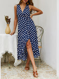 Summer New Polka Dot Sleeveless Dress