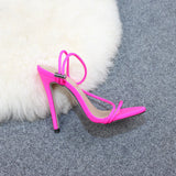 Candy Bright Color High Heels Large Size Women's Shoes