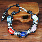 Marine glass beads beaded crystal bracelet college wind bag hanging accessories