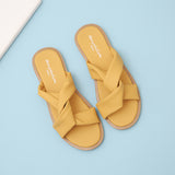Sandals Female Summer Flat Fashion Slip Wear Slipper Cross Straps Slip Female Slippers