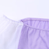 Summer Fluffy Long-sleeved Splicing Wrapped Chest Dress Camon Bag Hip Skirt