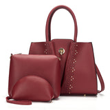Elegant Temperament Ladies Rivet Shoulder Bag Handbag
