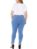 Large Size Jeans Female Stretch Washed Slim Ladies Jeans