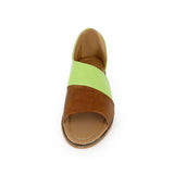 Spring and Summer Fish Mouth Color Matching Mouth Low Square with Large Size Ladies Sandals