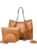 Three-piece PU Handbag Leather Bag