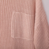 Autumn and Winter Sweater Three-color Long Lazy Wind Knit Sweater