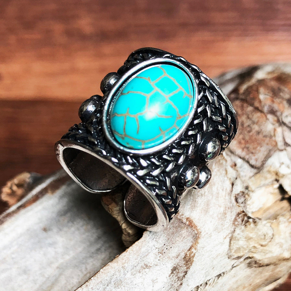 Turquoise Ring Vintage Turquoise Ring Print Turquoise Ring