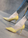 Autumn Pointed Wild Sexy High Heel Women's Shoes Summer Shallow Mouth Stiletto Shoes