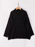 Autumn and Winter Sweater Women's Long-sleeved Round Neck Three-color Loose Pregnant Women's Knit Top