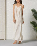 Bohemian Cotton Loose Solid Color Sling Beach Dress