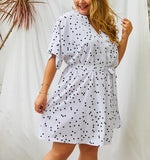 Plus Size Polk Dot Sexy Dress