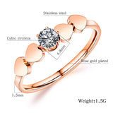 Fashion Diamond Heart Ring