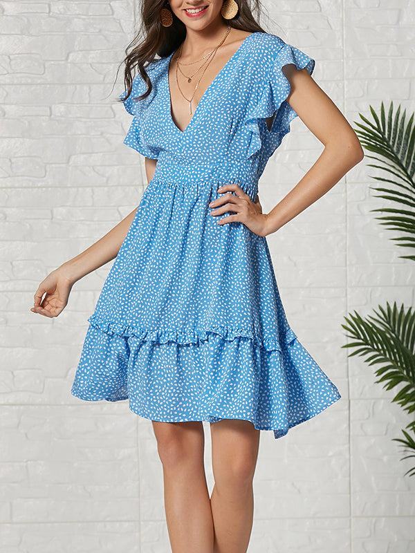 Design Polka Dot Print Dress