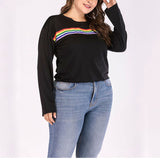 Long-sleeved Large Size Women's Bottoming Shirt