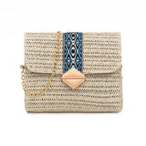 One-shoulder Straw Small Bag Female Fashion Wild Simple Casual Girl Chain Bag