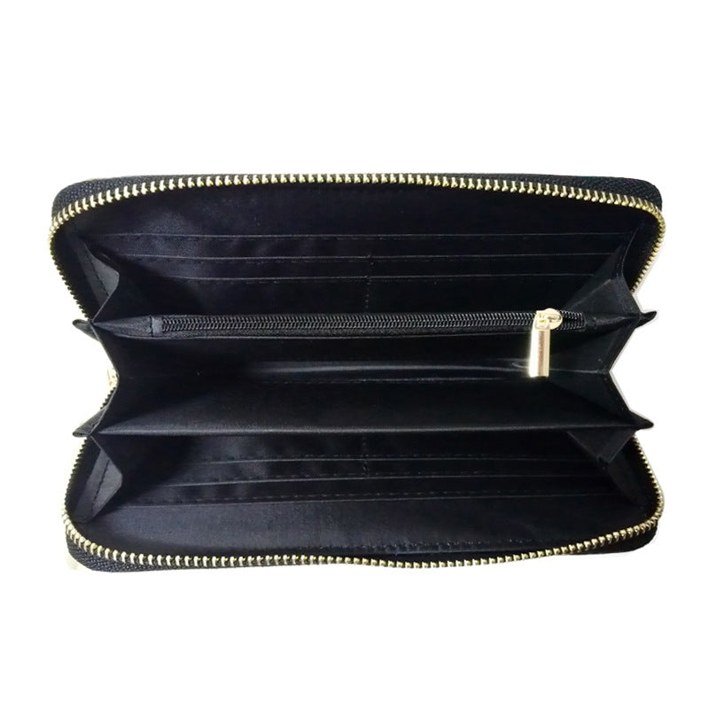 Fashion Snake Pattern PU Ladies Wallet Lady Clutch Bag Zipper Bag Mobile Phone Bag Large Capacity