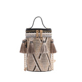 Fashion Bag Trend Chain Bucket Bag Hand Bag Shoulder Bag Girl National Wind Messenger Bag