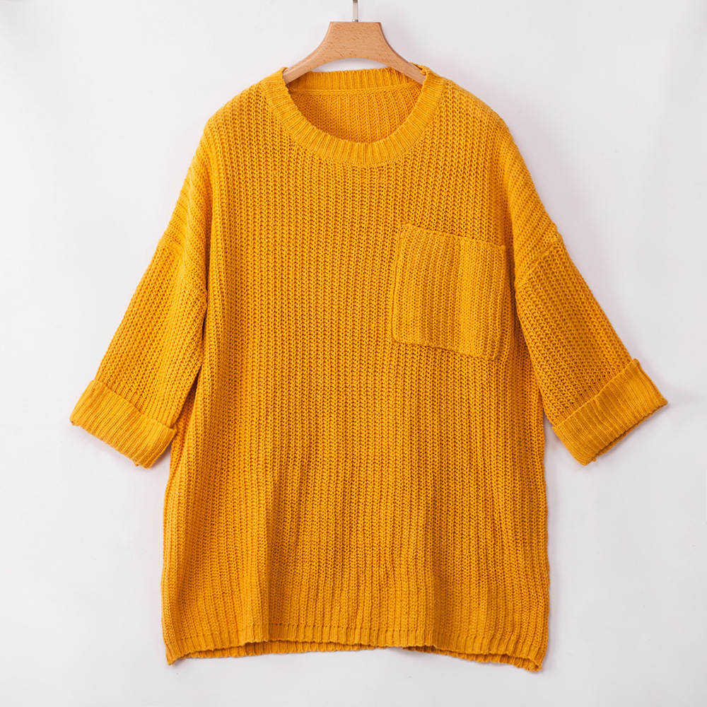 Wide-sleeved Fat Woman Large Size Loose Sweater