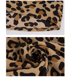 Leopard Long-sleeved Mid-length Dress