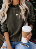 Autumn and Winter Cashmere Sweater Pullover Sweater Female Round Neck Long Sleeve Loose Large Size Shirt