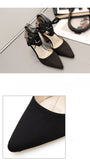 Autumn New Snake Pattern Suede Stitching Pointed Thick with Straps Fashion Sexy Women's Shoes