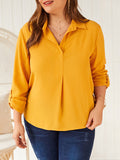 Autumn New Solid Color Long-sleeved Shirt