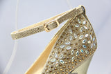 Super High-heeled Rhinestone Sexy T-stage Hate High Female Single Shoes Large Size Fish Mouth