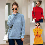Autumn and Winter Women's Three-color Long-sleeved Turtleneck Sweater Loose Sweater
