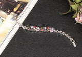 Platinum Plated Zircon Bracelet Birthday Gift Jewelry