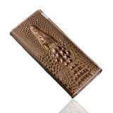 Leather Women's Wallet Crocodile Women's Long Wallet