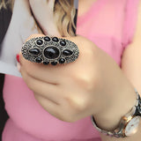 Bohemian Retro Metal Court Exaggerated Index Finger Ring