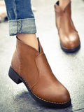 Autumn and Winter Pointed Boots with Thick Martin Boots Low Heel Women's Boots Set Feet Bare Boots