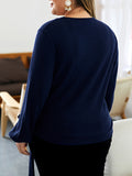 Plus Size Women's Sweater Cardigan