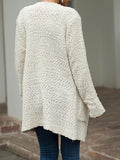 Long Solid Color Sweater Cardigan