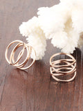 Electroplated Rose Gold Ladies Nest Pierced Ring