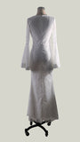 Special Bell Sleeve White Lace Evening Dress