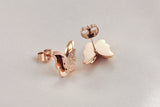 Exquisite Fashion Rose Gold-plated Matte Ladies Earrings