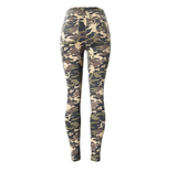 Camouflage High Waist Stretch Slim Denim Jeans