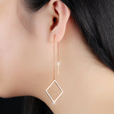 Fashion Personality Simple Geometric Wild Small Jewelry Earrings Long Temperament Earrings Ear Wire Female