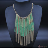 Personality Tassel Necklace Long Sweater Chain Female Fashion Clavicle Decorative Chain