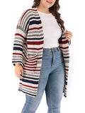 Fashion Sweater Long Section Coat Plus Size