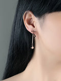 Long Tassel Earrings Acrylic Geometric Square Earrings