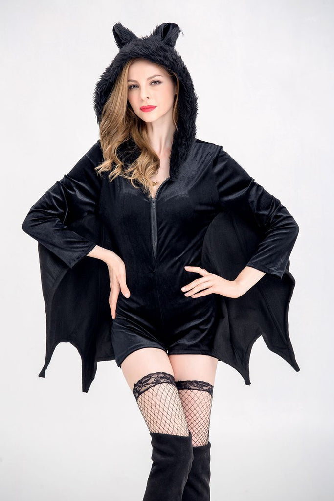 Halloween Adult Masquerade Costume Black Batman Vampire Devil Costume Superwoman Costume